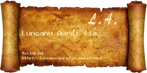Luncanu Aurélia névjegykártya
