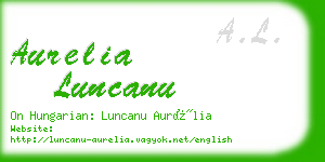 aurelia luncanu business card
